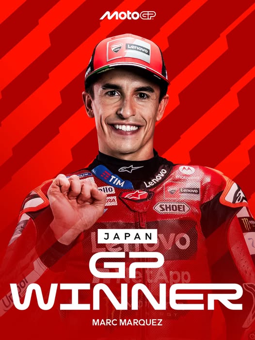 MotoGP Japão: Marc Marquez vence e está a apenas 2 pontos de Jorge Martin